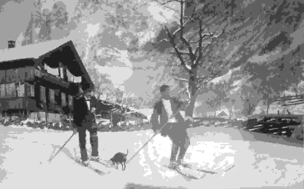 Gerald Fox (1865-1947) – Introduced skiing to Grindelwald 1 Gerald Fox on the downhill skis in 1891 1