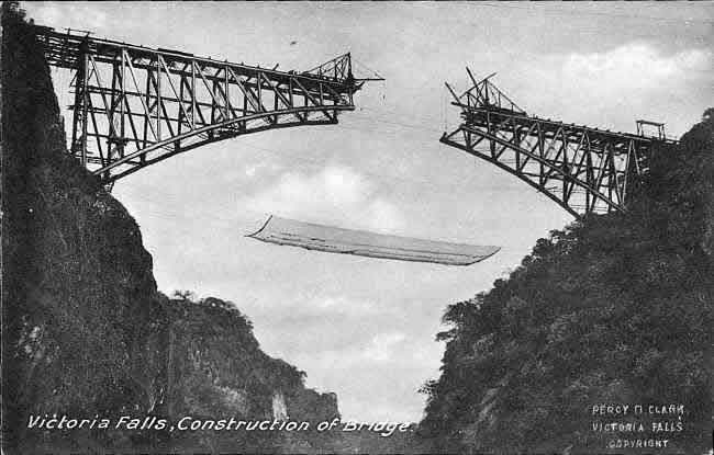 Victoria Falls Railway Bridge - built by a Pease company 1 Victoria Falls Railway Bridge